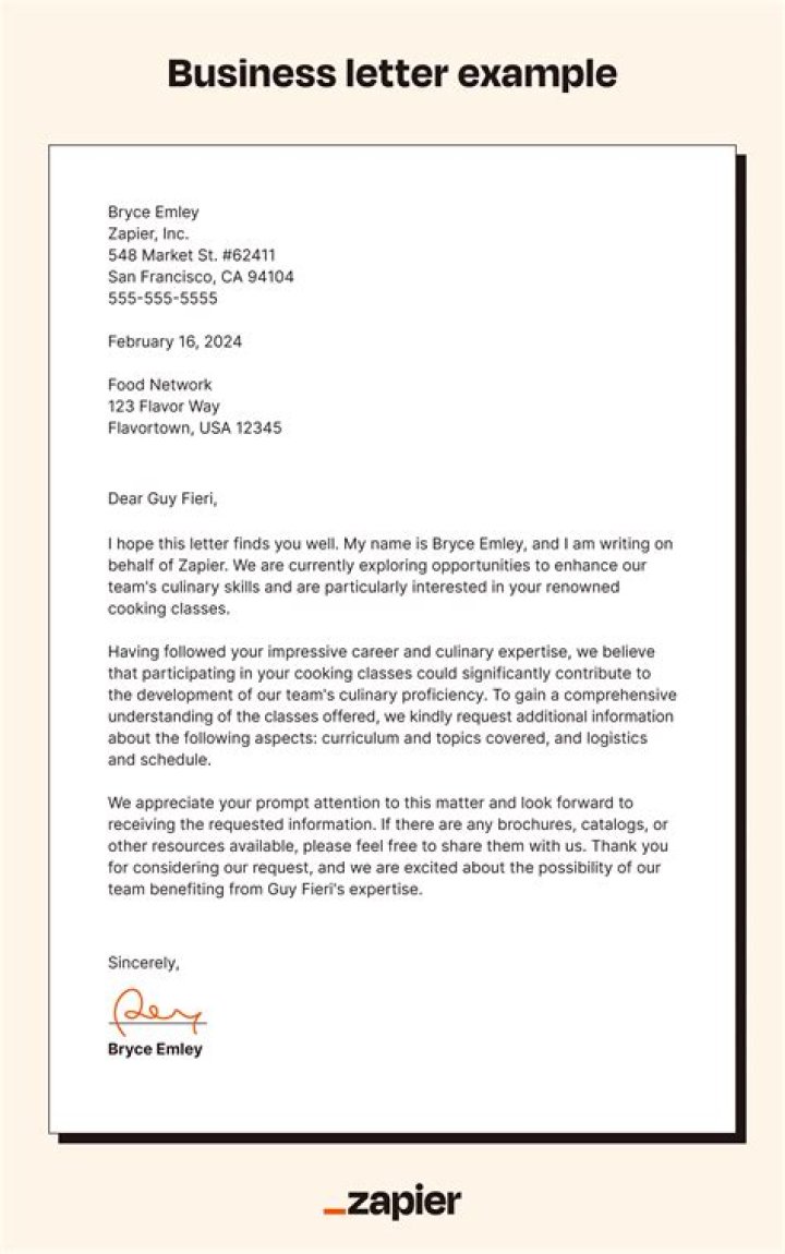 How do you write a business note?