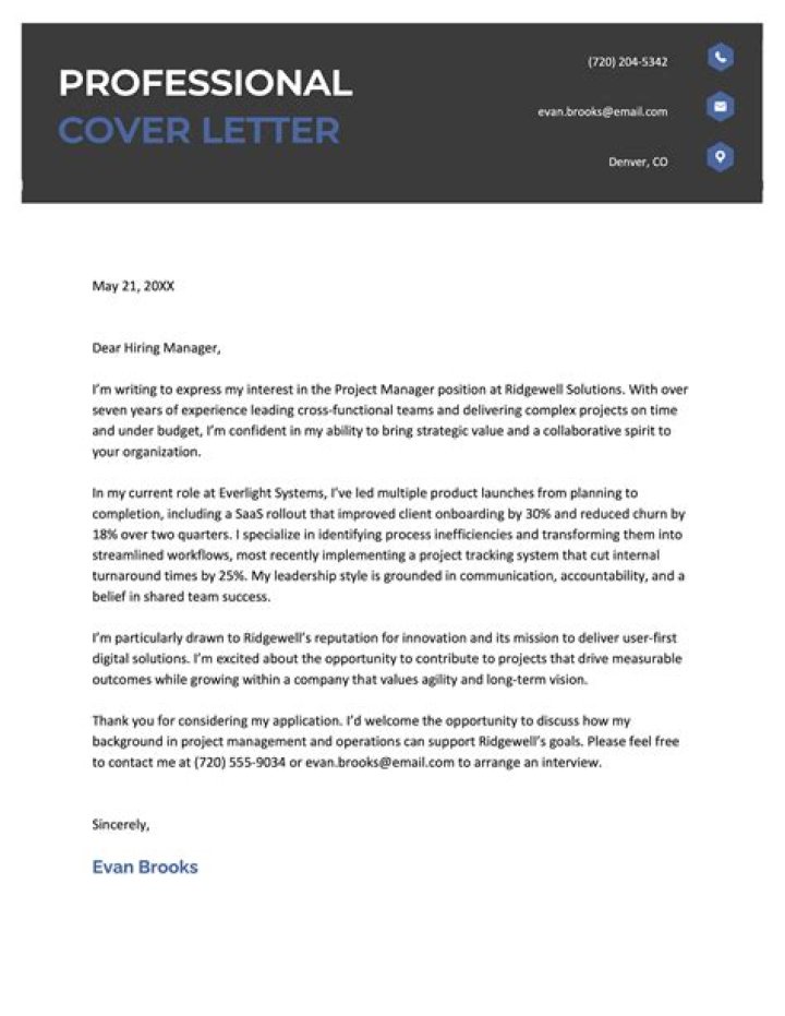How do you write a good cover letter template?