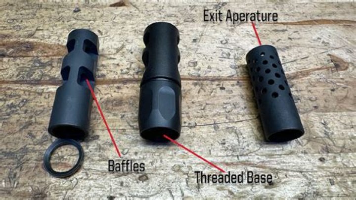 How does a muzzle brake reduce recoil?