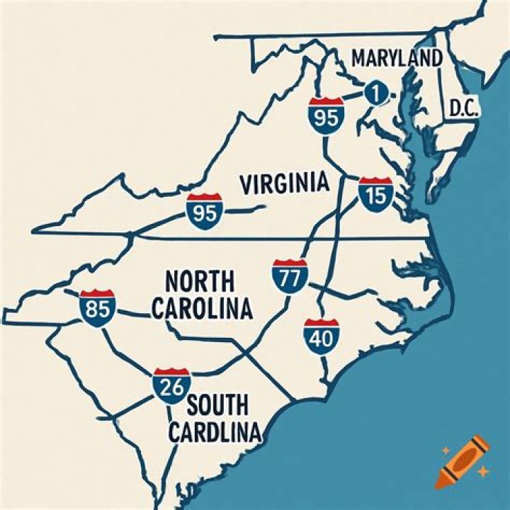 How far is Richmond Virginia to North Carolina?