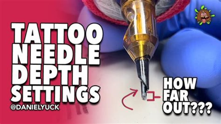How far should tattoo needle stick out?