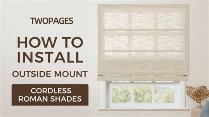 How install Roman blinds inside Mount?