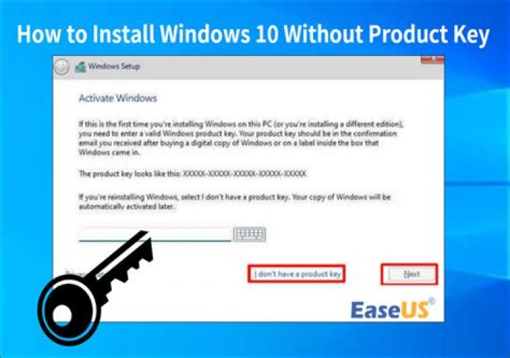 How long can I use Windows 10 without a key?