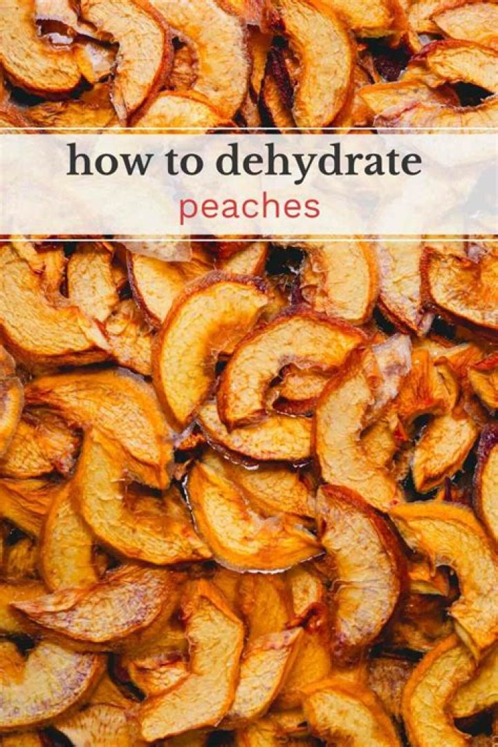 How long do you dehydrate peaches?