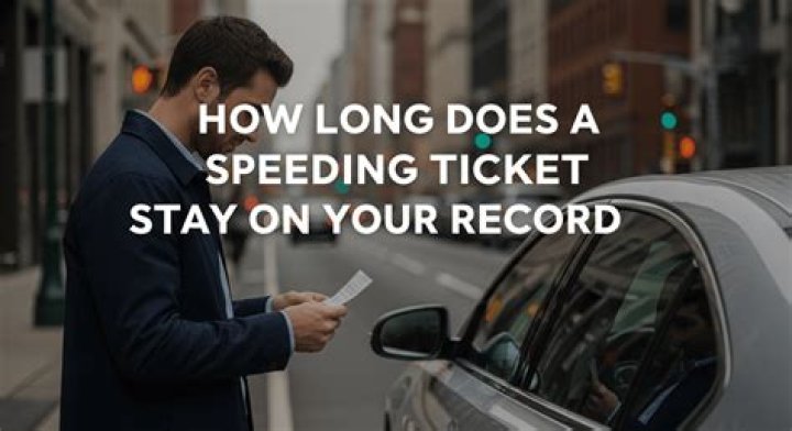 How long does a traffic ticket stays on your record?