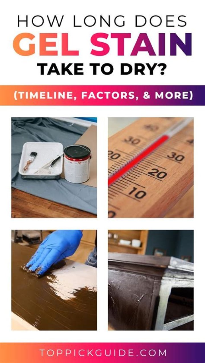 How long does gel stain take to dry?