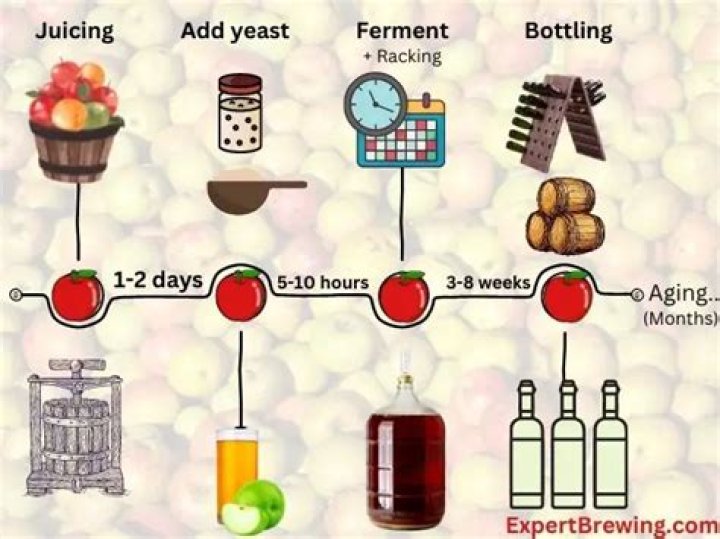 How long does hard cider take to ferment?
