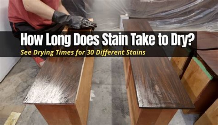 How long does it take for Old Masters gel stain to dry?