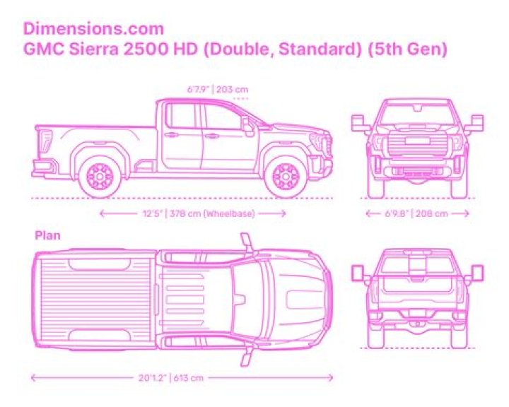 How long is a standard box on a GMC Sierra?
