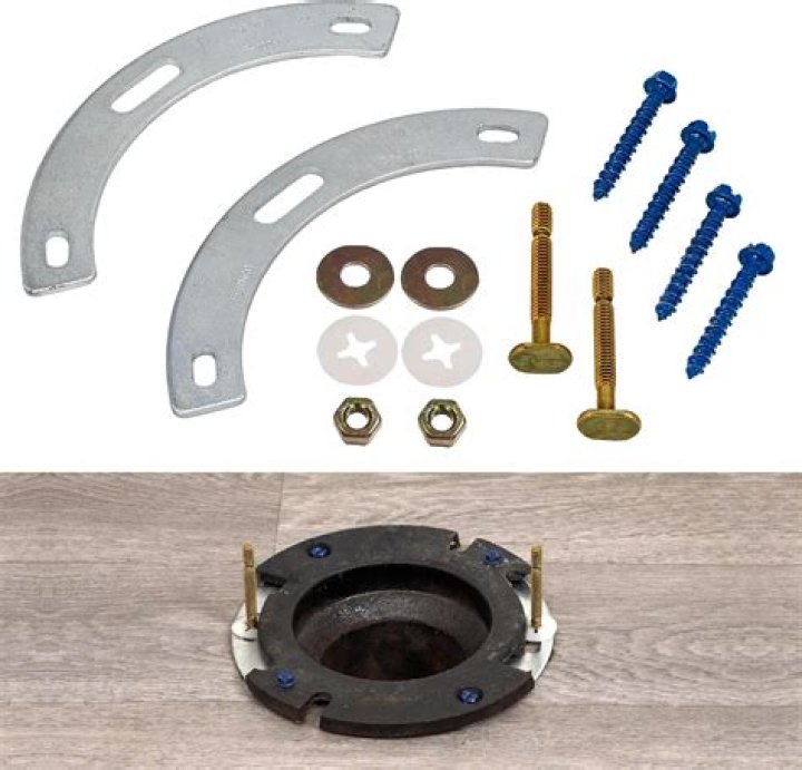How long should toilet flange screws be?