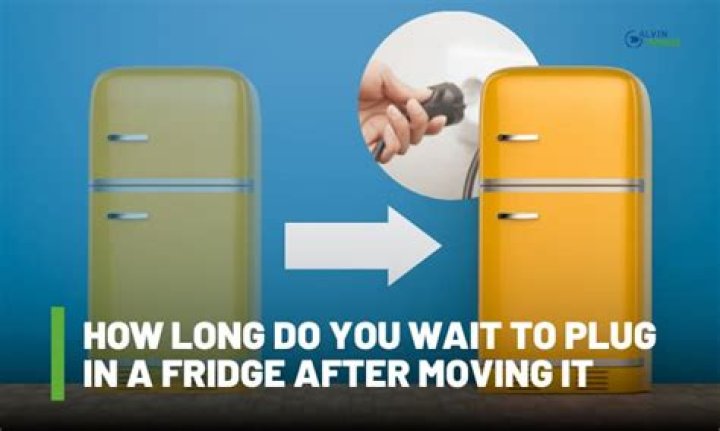 How long should you wait to plug in a freezer after moving it?