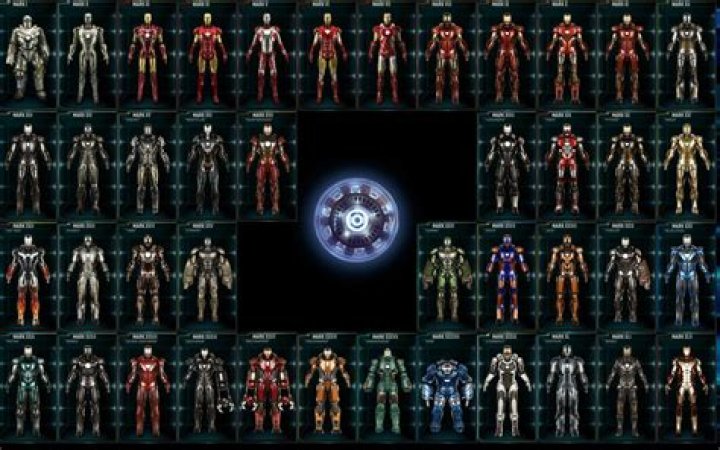 How many different Iron Man suits are there?