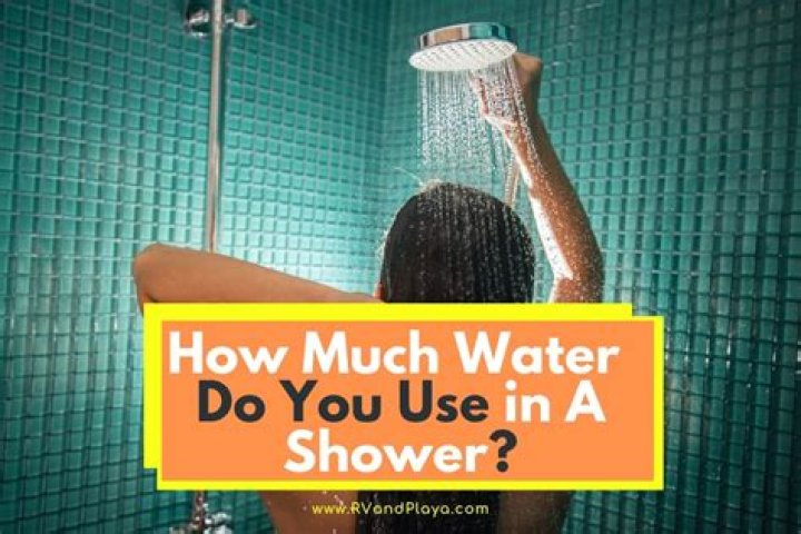 How many gallons of water does a 5 minute shower use?