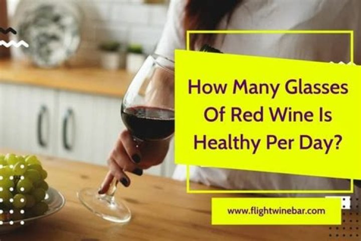 How many glasses of wine per day is healthy?