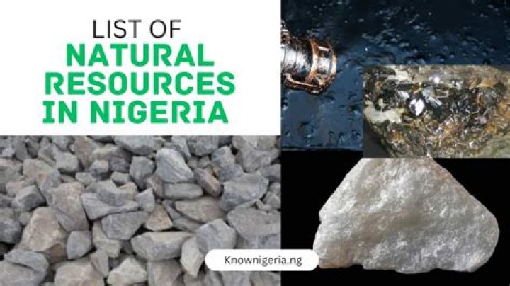 How many natural resources are there in Nigeria?