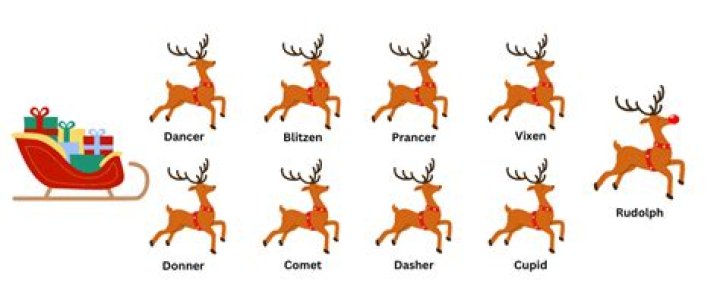 How many reindeer Santa have?