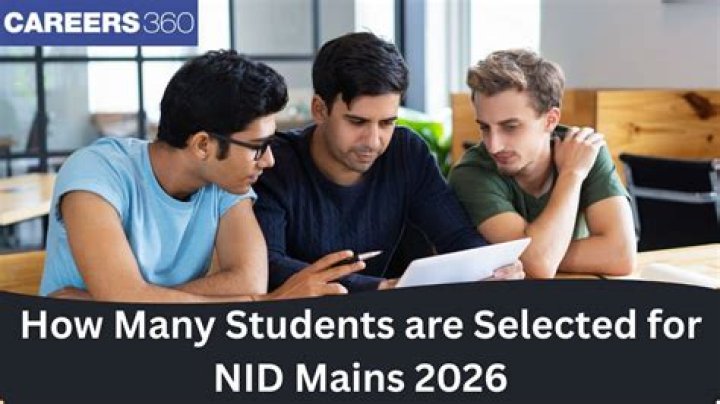 How many students are selected in NID?