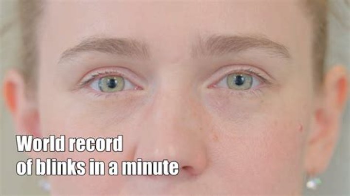 How many times do you blink in 1 minute?