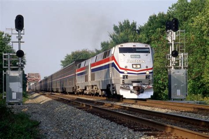 How many trains does Amtrak have?