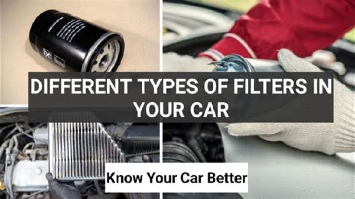 How many types of car filters are there?
