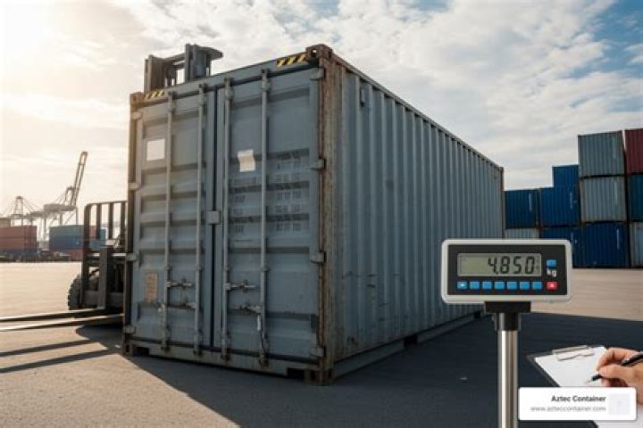 How much does an empty 40ft container weigh?