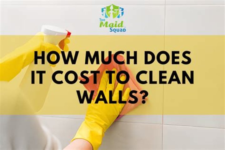 How much does it cost to clean walls?