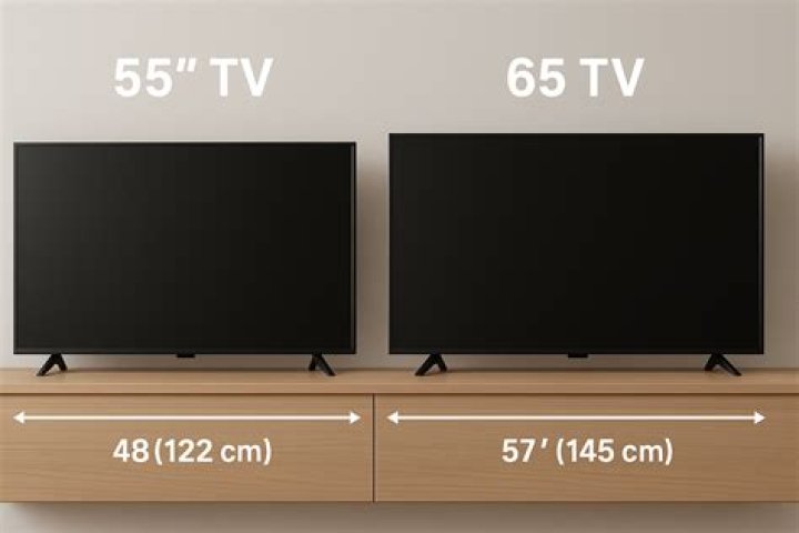 How much electricity does a 55 inch TV use?