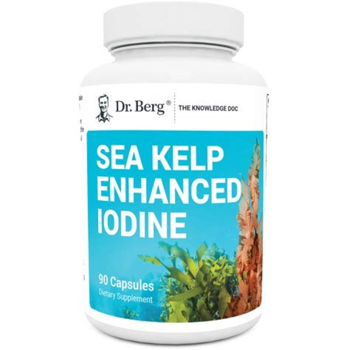 How much iodine is in 500mg of sea kelp?