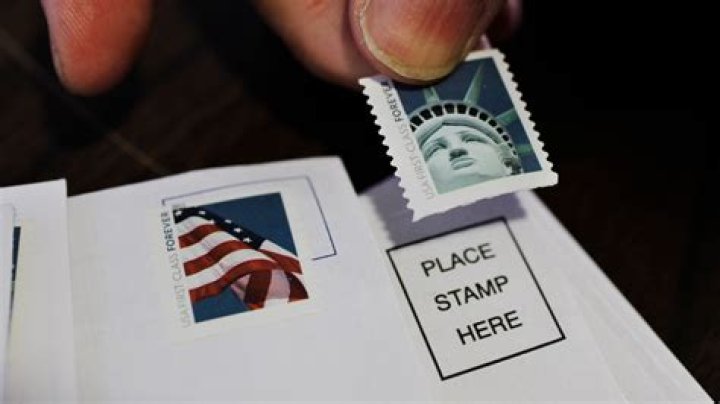 How much is a stamped envelope from the post office?