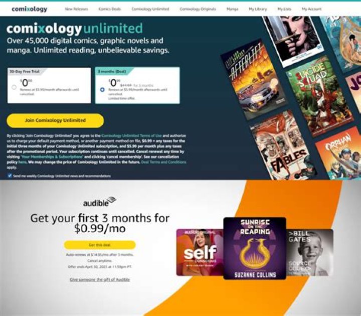 How much is ComiXology unlimited?