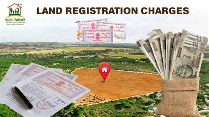 How much is the land registration fee in Kerala?