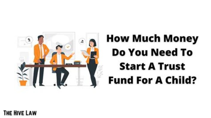How much money do you need to start a trust fund?
