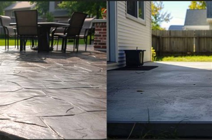 How much more is stamped concrete?