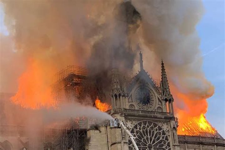 How much of Notre Dame was destroyed?
