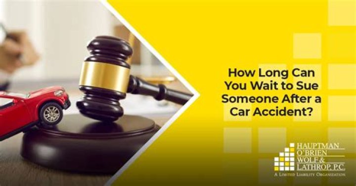 How much time do you have to sue someone after a car accident?
