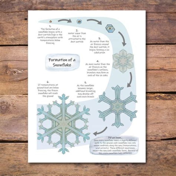 How snowflakes are formed for ks2?