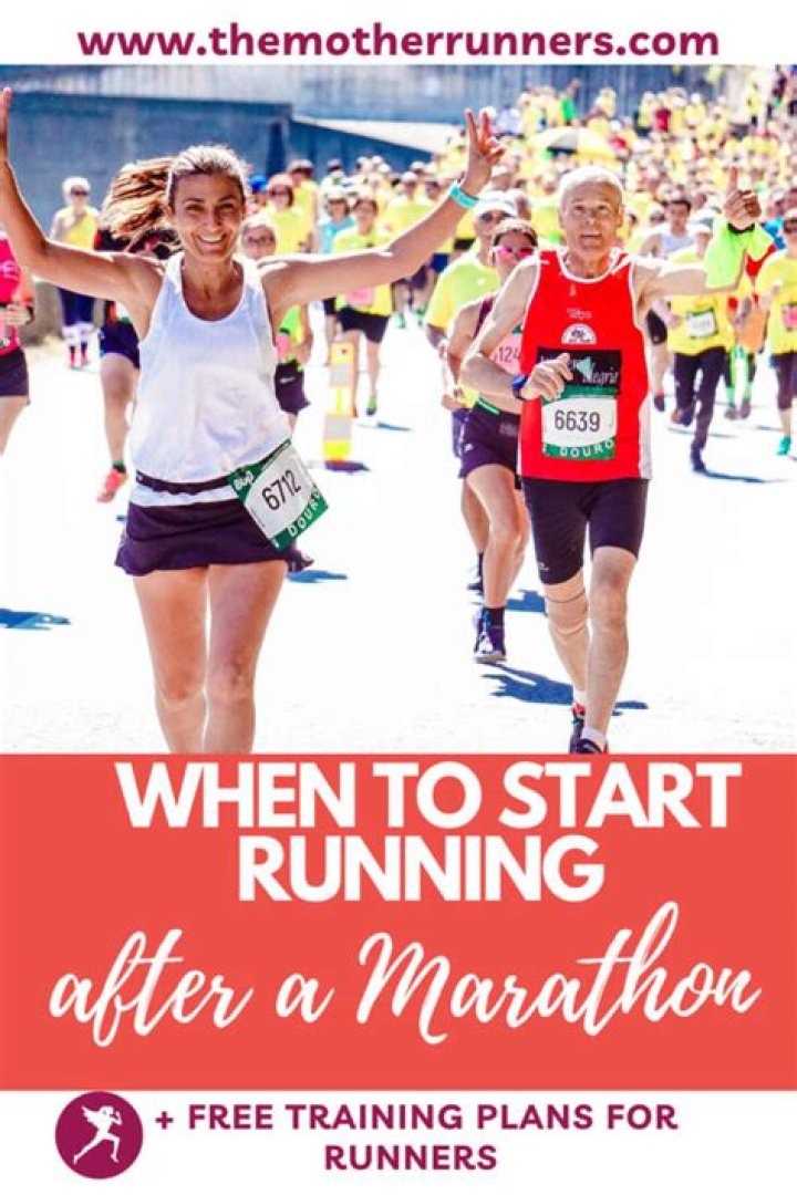 How soon can you start running after a marathon?