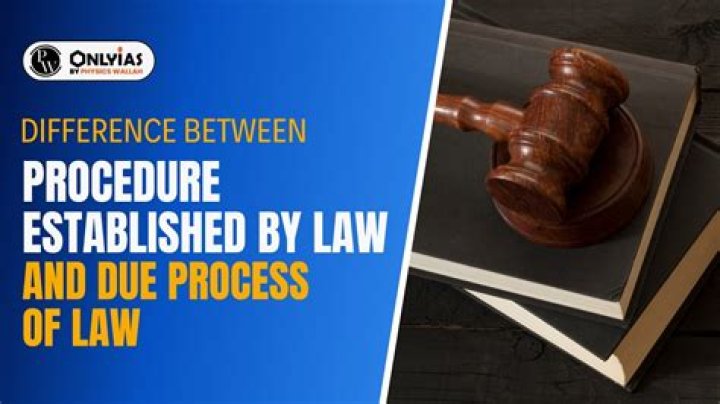 In which country there is a provision of due process of law?