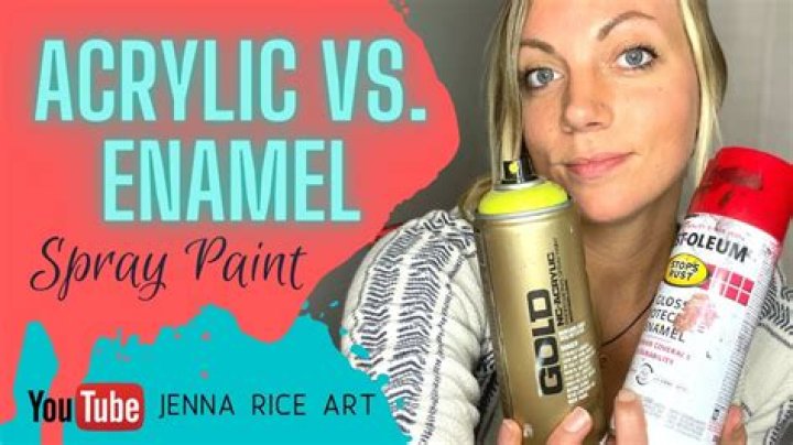 Is enamel spray paint acrylic?