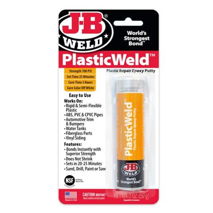 Is JB Weld good for plastic?