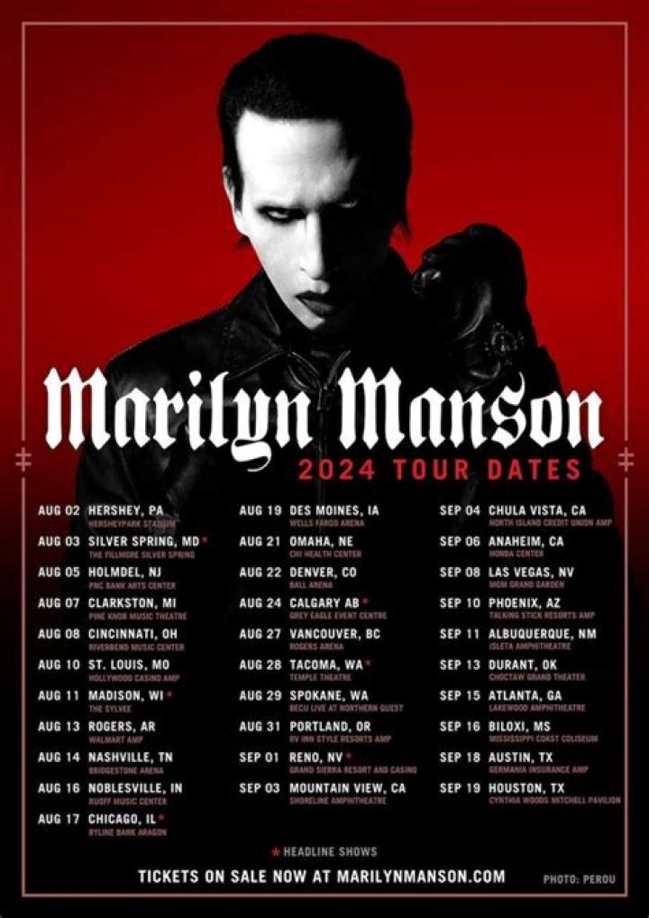 Is Marilyn Manson touring in 2019?