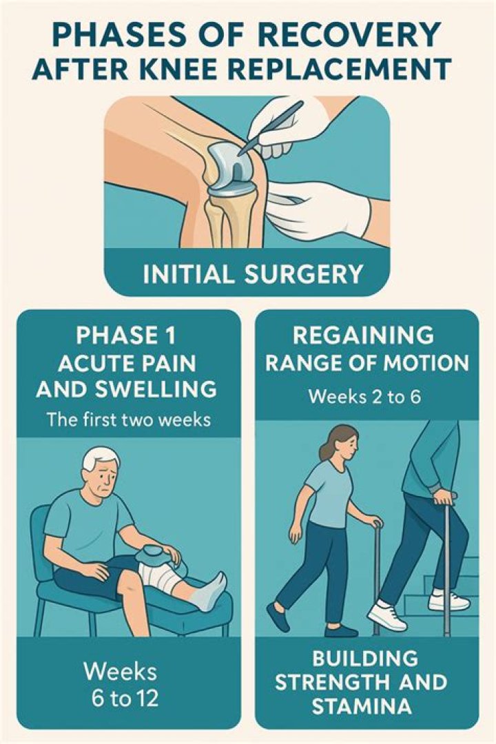 Is stiffness normal after knee replacement?