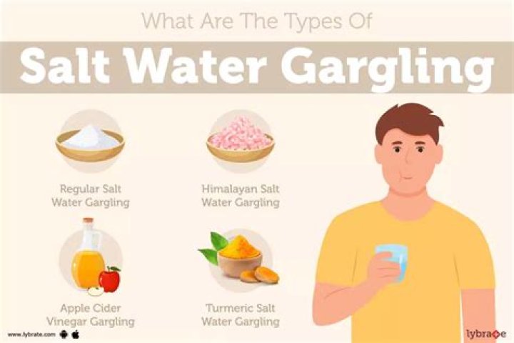 Should I rinse after gargling salt water?