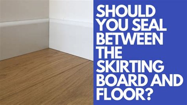 Should skirting board touch the floor?