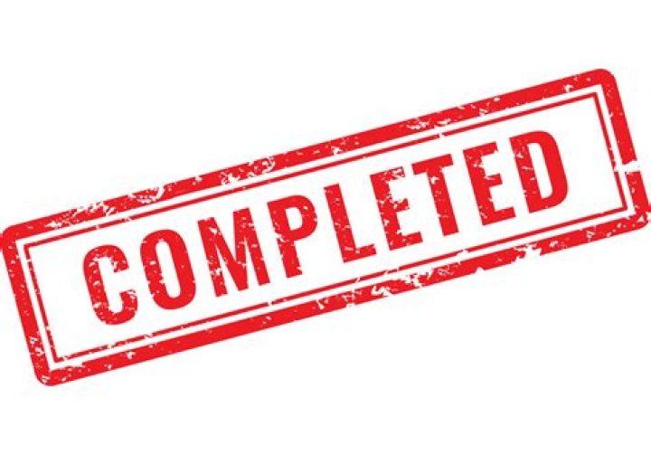 Were completed or are completed?