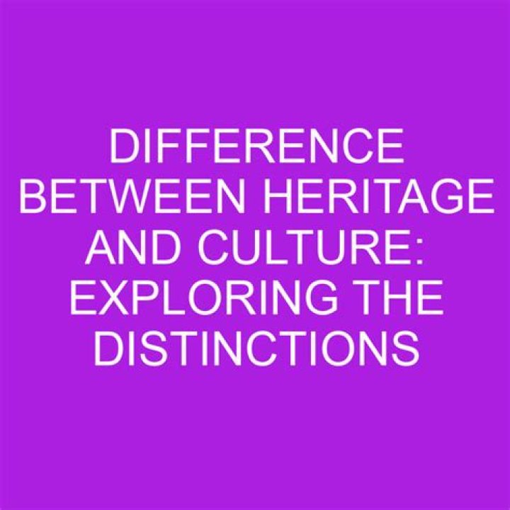 What's the difference between heritage and lineage?
