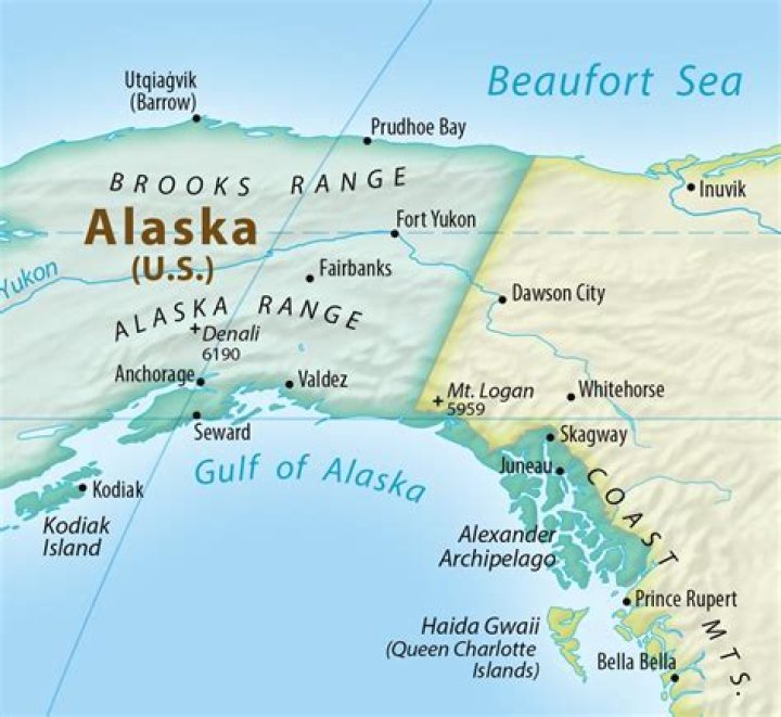 What 2 countries border the Gulf of Alaska?