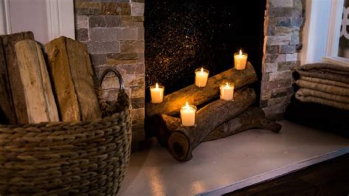 What are fake fireplace logs made of?