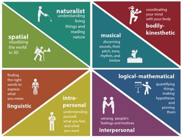 What are Gardner's 8 intelligences?