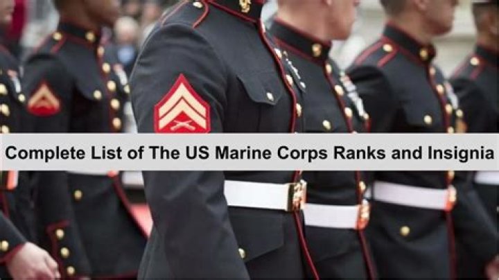 What are Marine ranks in order?